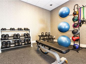 State-of-the-art fitness & health center including cardio and strength training equipment